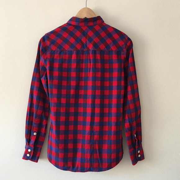 SOLD J Crew flannel check shirt - Picture 3 of 9